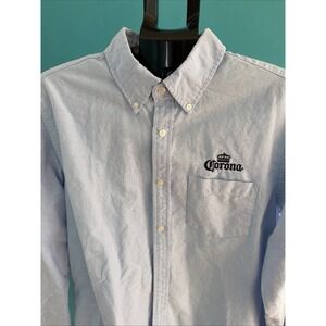 Brooks Brothers - Corona Men Blue Denim Shirt L‎ Long Sleeve Button-Down